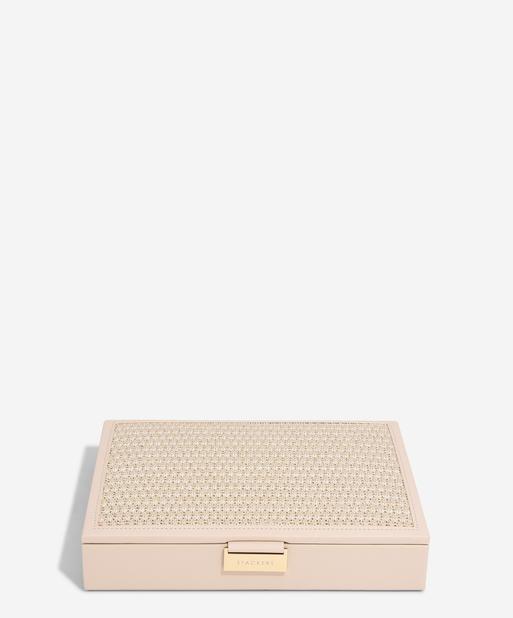 Blush Raffia Classic Jewellery Box Lid