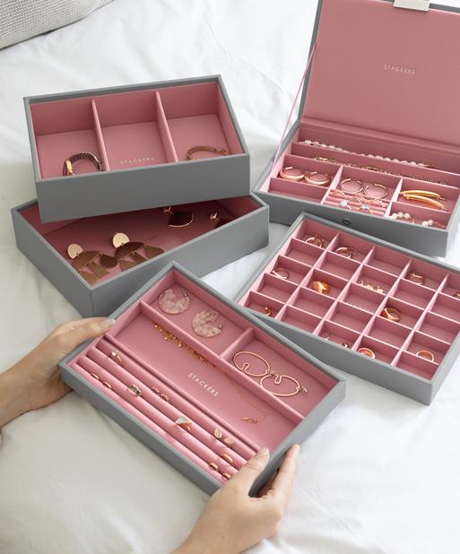 Grey & Rose Classic Jewellery Box Set of 5
