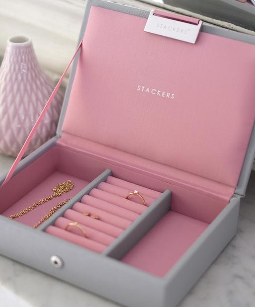 Grey & Rose Mini Jewellery Box Lid