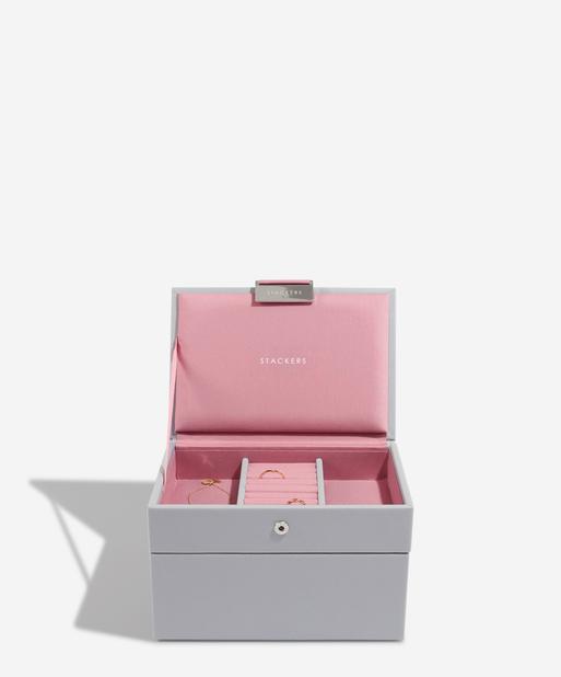 Grey & Rose Mini Jewellery Box Set of 2