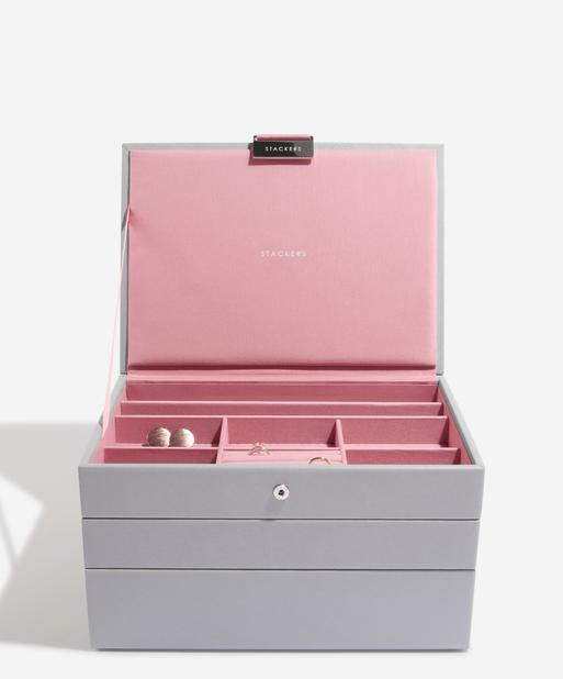 Grey & Rose Classic Jewellery Box Set of 3