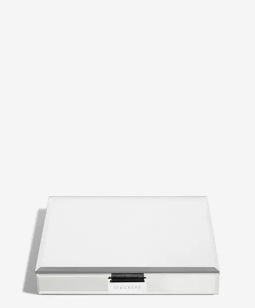 Glass Classic Jewellery Box Lid - Imperfect lining