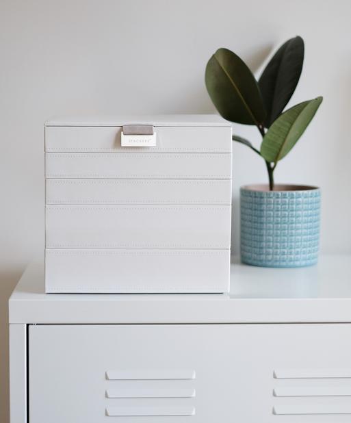 White Classic Jewellery Box Set of 5