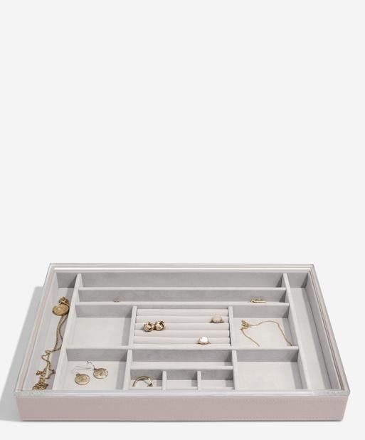 Taupe Supersize Ring & Accessory Layer with Display Lid