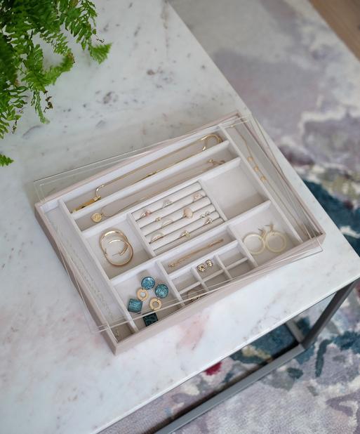 Taupe Supersize Ring & Accessory Layer with Display Lid