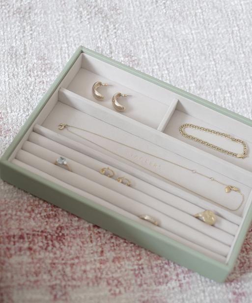 Sage Green Classic Ring & Bracelet Layer