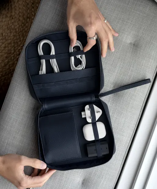 Navy Blue Cable Tidy