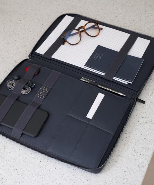 Navy Blue A4 Document Folder