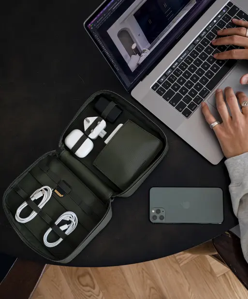 Olive Green Cable Tidy