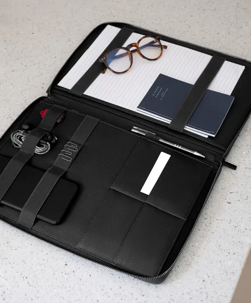 Black Pebble A4 Document Folder