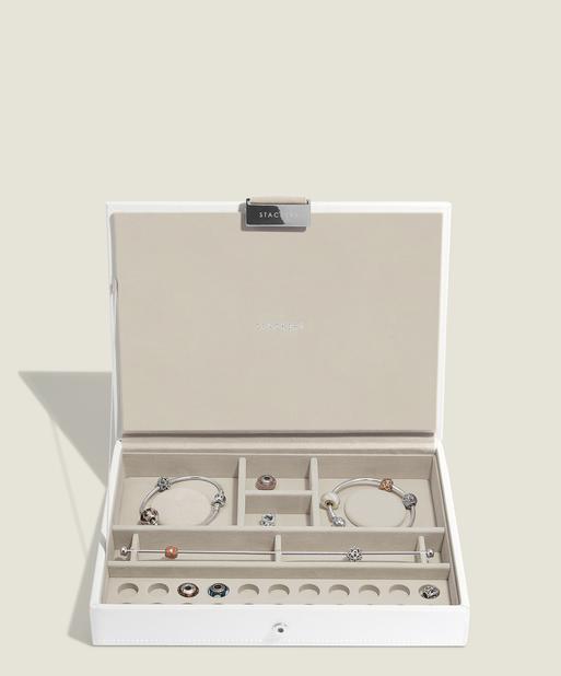 White Classic Bracelet Jewellery Box Lid