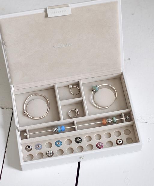 White Classic Bracelet Jewellery Box Lid