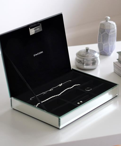 Mirror Glass Classic Jewellery Box Lid