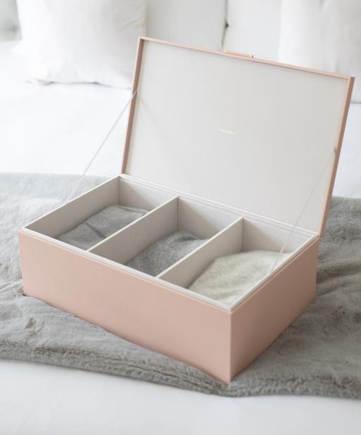 Blush Pink & Gold Large Storage Box