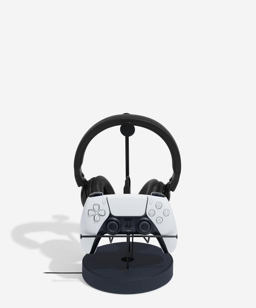 Navy Gaming Controller & Headphone Stand