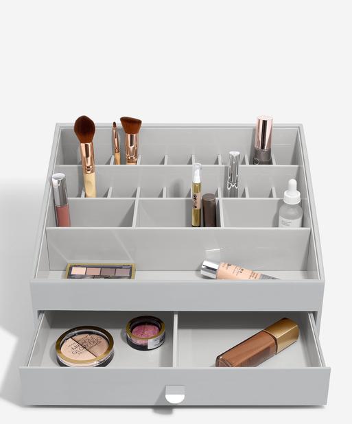 Pebble Grey Supersize Makeup Organiser