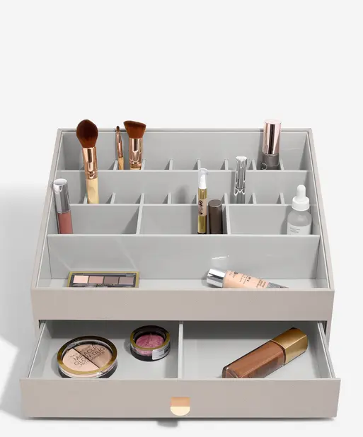 Taupe Supersize Makeup Organiser