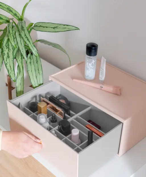 Blush Pink Supersize Makeup Deep Drawer