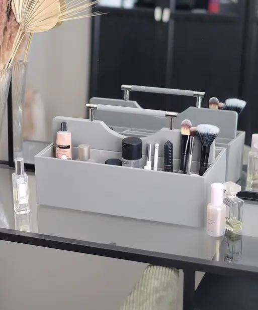 Pebble Grey Supersize Cosmetic Organiser