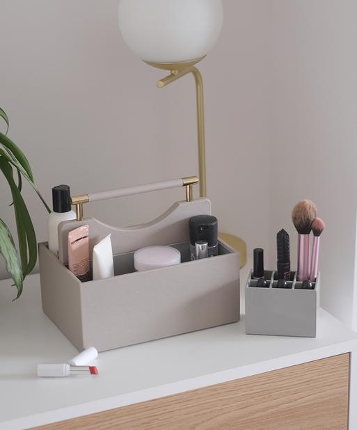 Taupe Classic Cosmetic Organiser