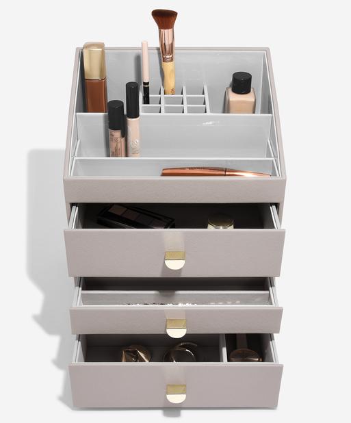 Taupe Pink Classic Makeup & Jewellery Set of 3