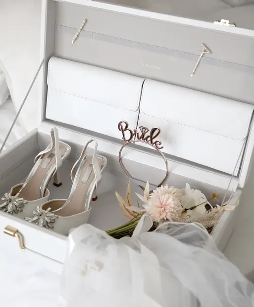 Pebble White Memory Storage Trunk