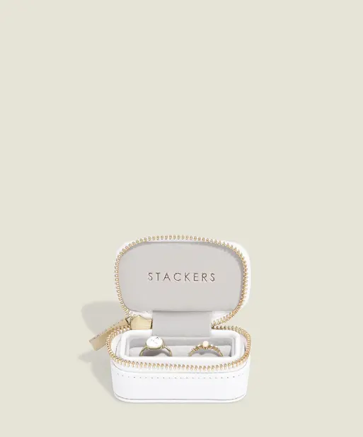 Pebble White Ring Box