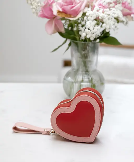 Red Heart Travel Jewellery Box