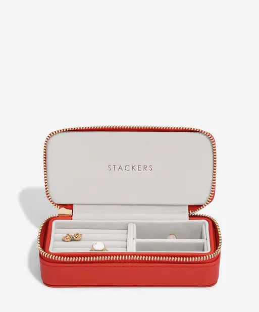 Red Medium Travel Jewellery Box