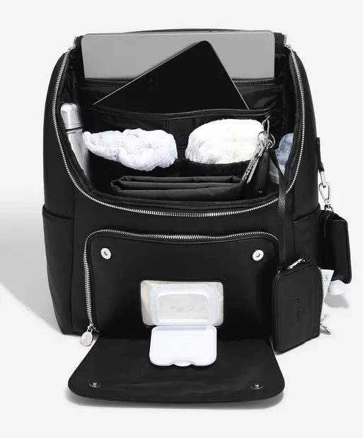 Black Baby Changing Backpack 