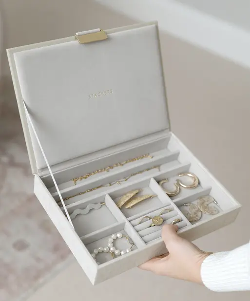 Oatmeal & Linen Classic Jewellery Box Lid