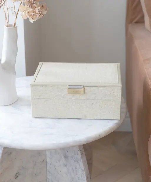 Oatmeal & Linen Classic Jewellery Box Set of 2