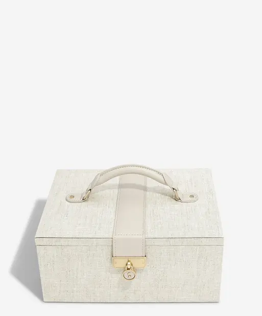 Oatmeal & Linen Luxury Classic Jewellery Box