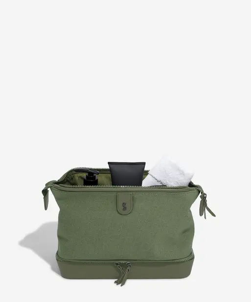 Green Large Canvas Washbag