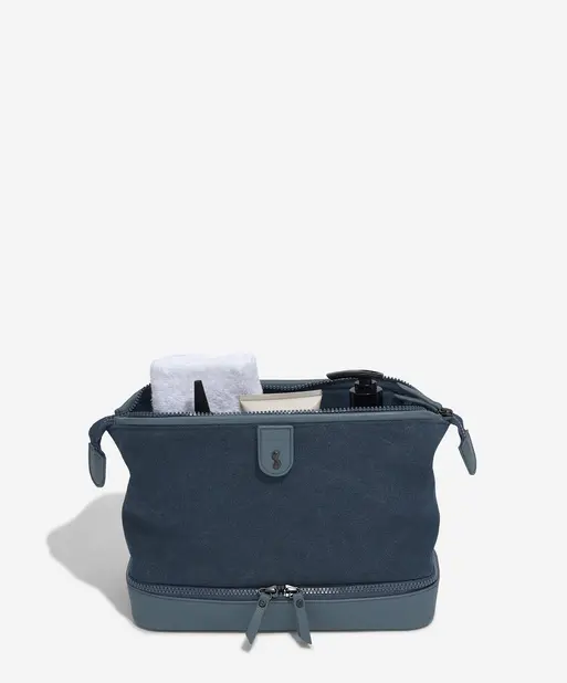 Blue Large Canvas Washbag