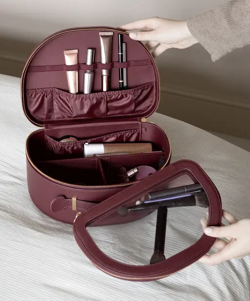 Burgundy Vanity Case