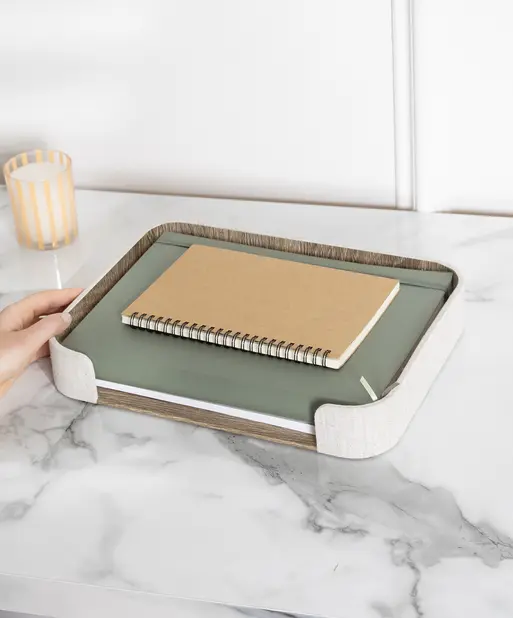 Oatmeal & Linen Letter Tray