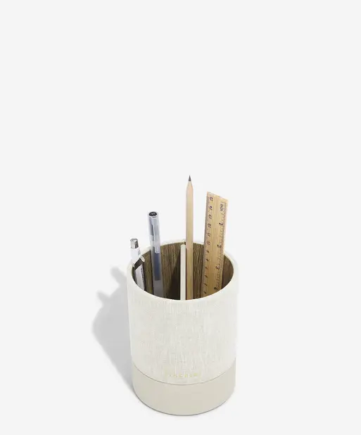 Oatmeal & Linen Stationery Pot