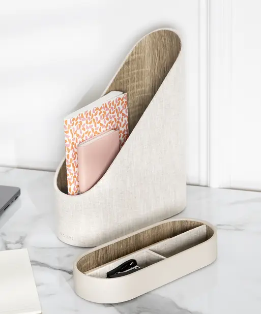 Oatmeal & Linen Magazine File