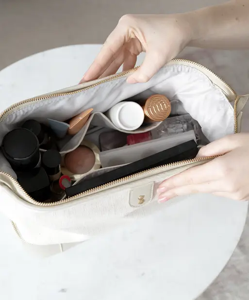 Oatmeal & Linen Washbag