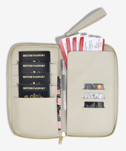 Oatmeal & Linen Family Passport Holder