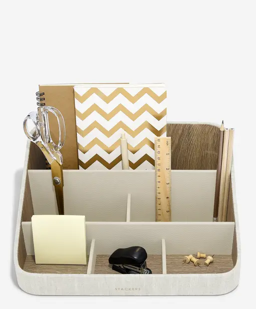 Oatmeal & Linen Desk Organiser