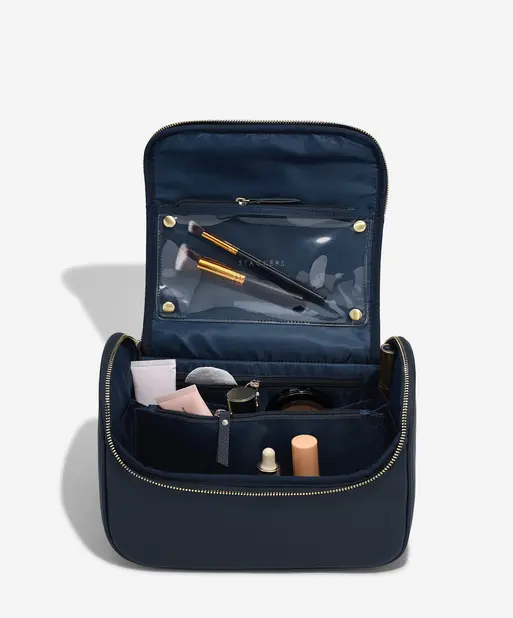 Navy Blue Large Cosmetic Case