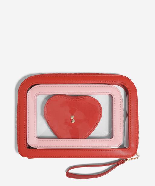 Heart Travel Pouch Set