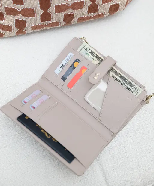 Taupe Large Purse