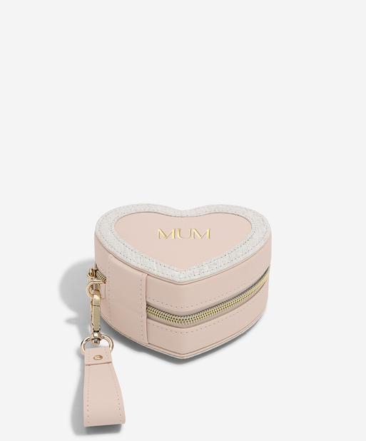 Pink Mum Heart Jewellery Box