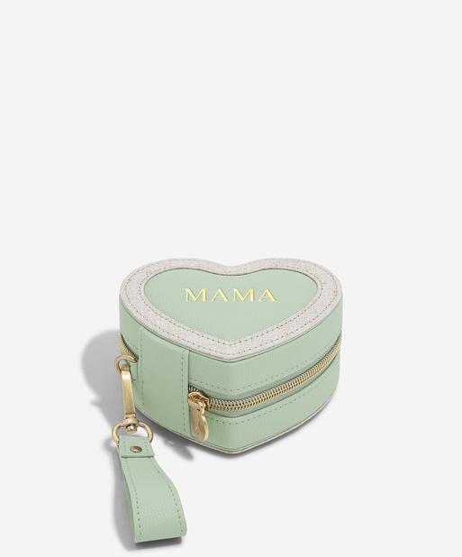 Green Mama Heart Jewellery Box