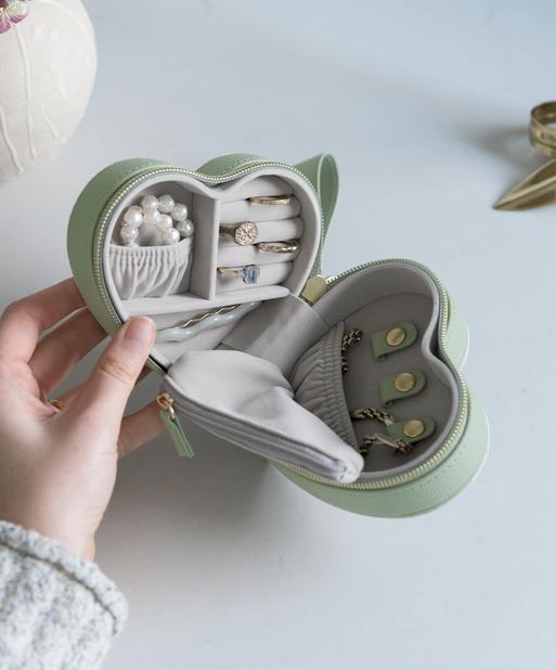 Green Mama Heart Jewellery Box