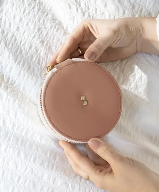 Desert Round Travel Jewellery Box