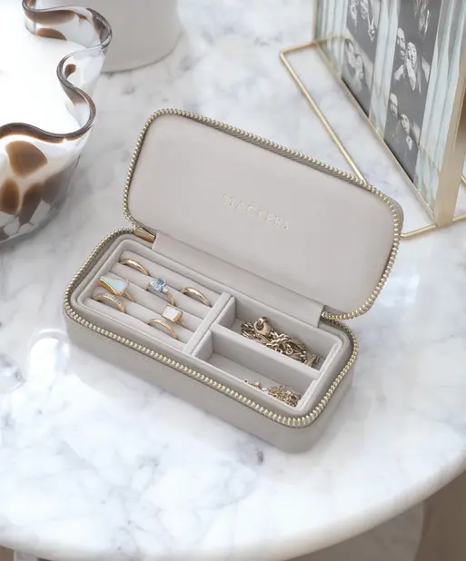 Patent Putty Medium Travel Jewellery Box